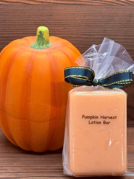 Seasonal Pumpkin Harvest Lotion Bar - Fall Spice & Deep Moisturizing