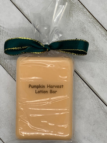 Seasonal Pumpkin Harvest Lotion Bar - Fall Spice & Deep Moisturizing